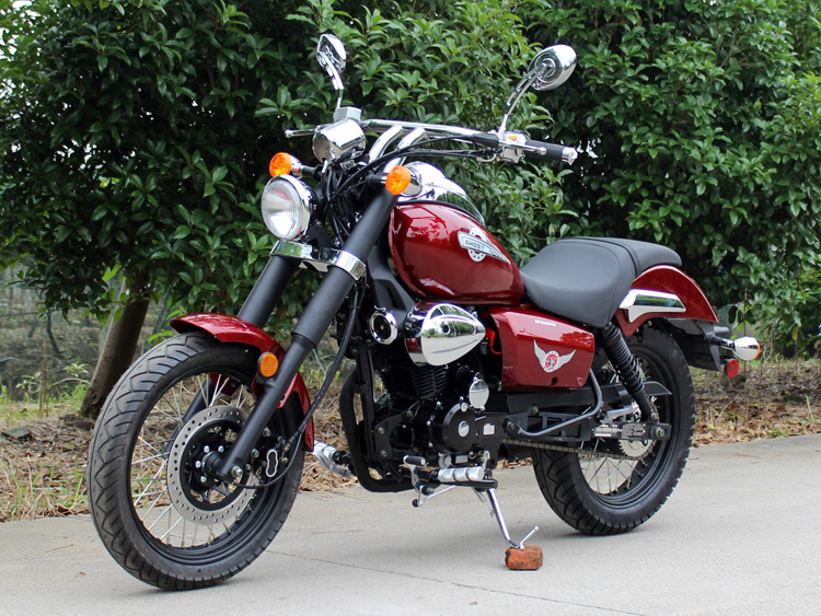 Burgundy Ghost 250cc Motorcycle for sale www.countyimports.com